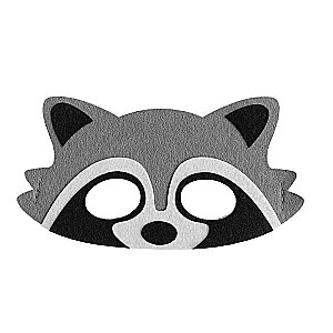 Felt Mask - Raccoon, size 18 x 9.5 cm