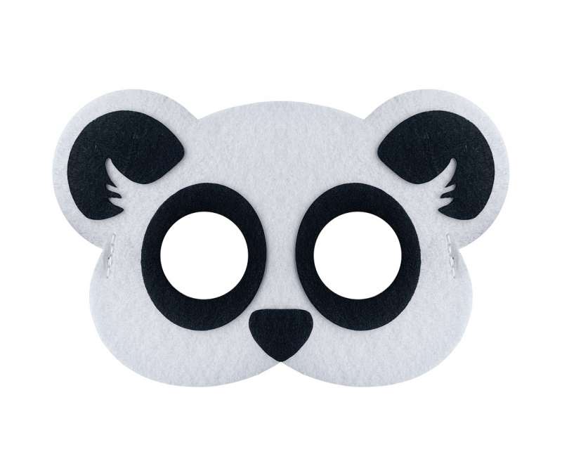 Felt mask - Panda, size 19 x 12 cm