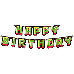 Happy Birthday Game On Festive Garland, 160 cm