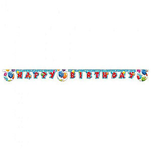 Festive Garland Sparkling Balloons - Happy Birthday