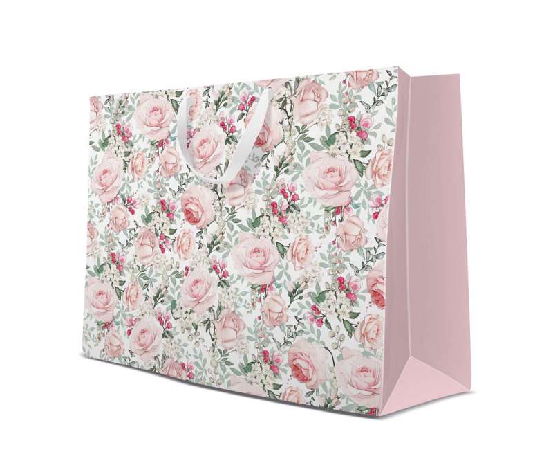 Geschenktüte PAW Gorgeous Roses, 54 x 44 x 16 cm