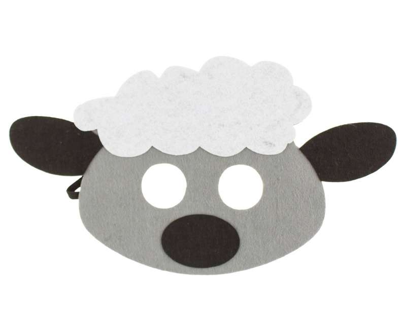 Felt Mask Sheep, size 25 x 14 cm