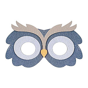 Felt mask - Owl, size 18 x 11 cm