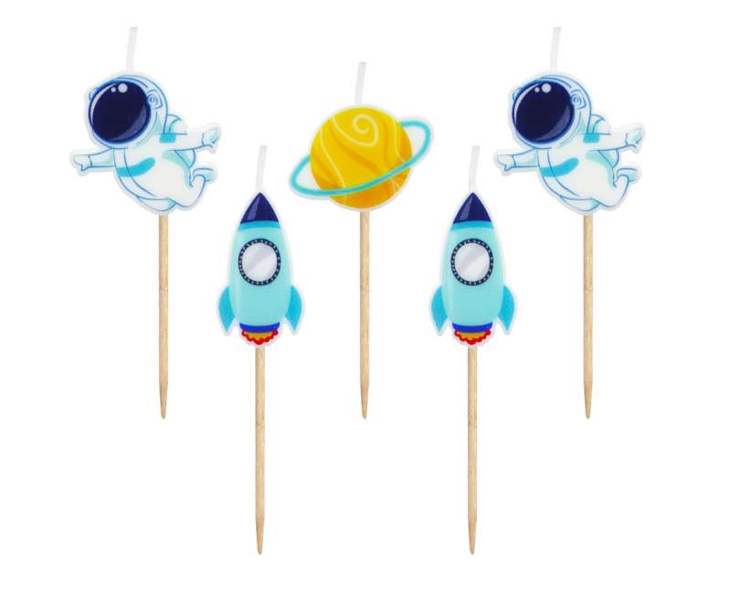 Space Candle Set, 5 pcs