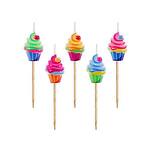 Cupcakes Candle Set, 5 pcs