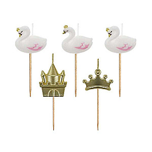 Swans Candle Set, 5 pcs