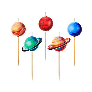 Planets Candle Set, 5 pcs