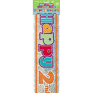 Happy 2nd Birthday Banner