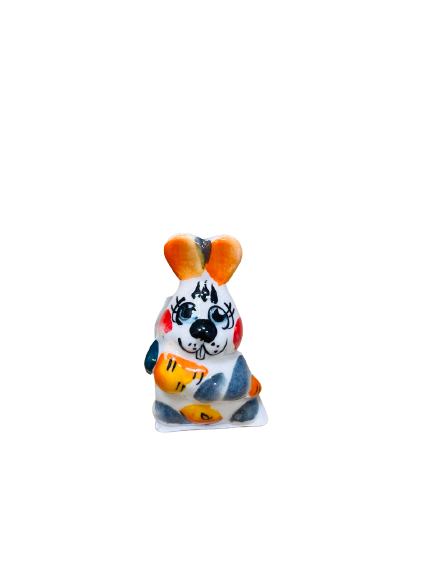 Porcelain figurine 2023 4.5cm Bunny with carrot