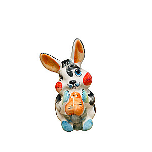 Porcelain figurine 2023 7*10cm Bunny with a carrot