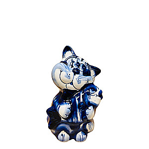 Porcelain figurine 2023 9*13cm Cat-Fisherman