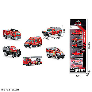 RESCUE FIRE Car Set