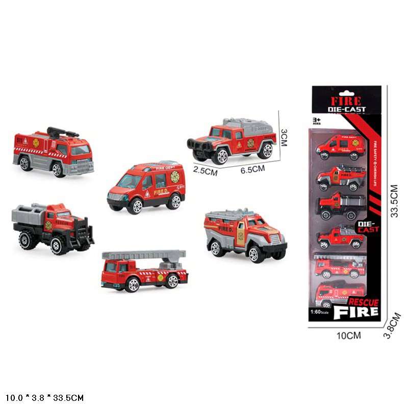 RESCUE FIRE Car Set