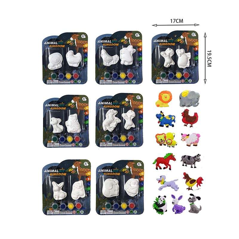 Craft Set - Paint the Plaster Figures Kingdom of Animals
