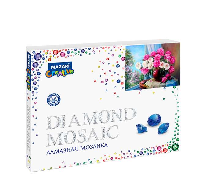 Diamond Mosaic BOUQUET ON THE WINDOW-2, 40x50 cm