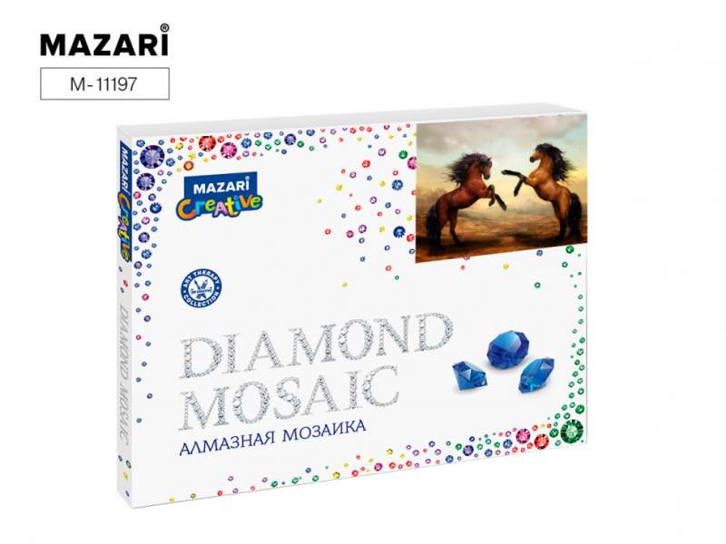 Diamond mosaic HORSES, 40x50 cm