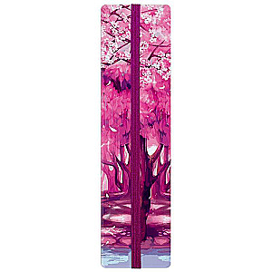 Cardboard bookmark for books BRANCHES OF CHERRY BLOSSOM