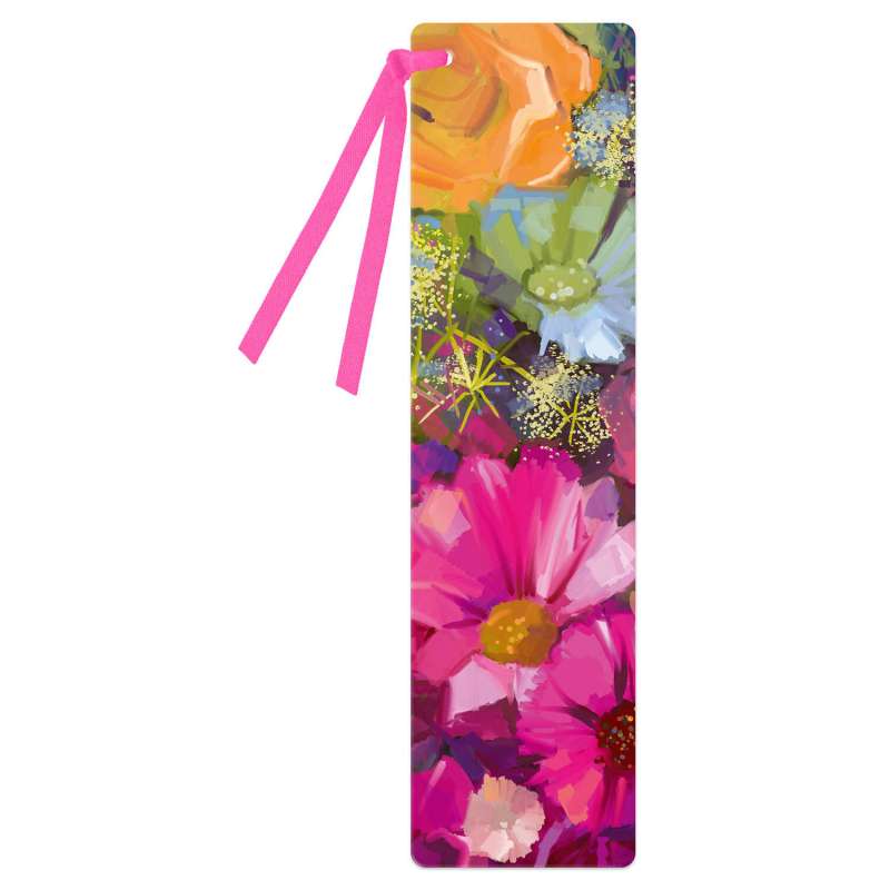 Cardboard Bookmark for Books GENTLE BOUQUET