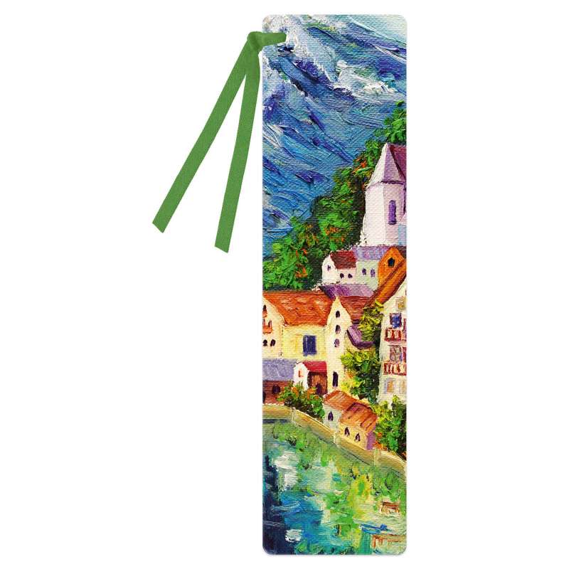 Cardboard bookmark for books LANDSCAPE