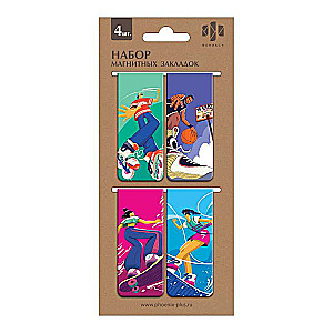 Magnetic Bookmarks Set SPORTSMEN