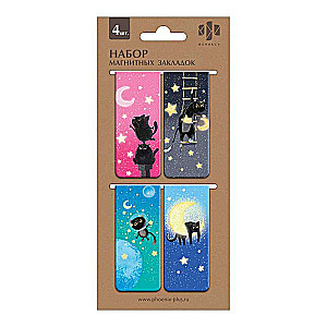Magnetic Bookmarks Set LUNAR CATS