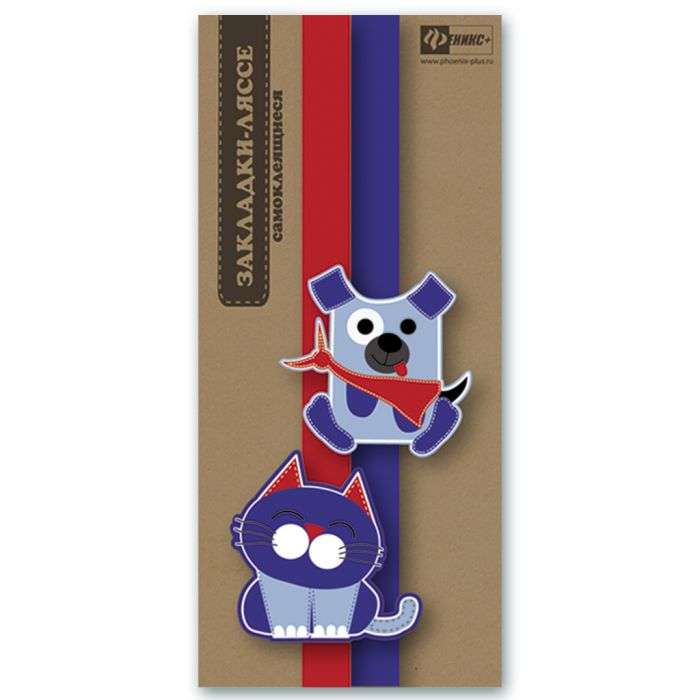 Bookmark-lace for books KITTEN AND DOG