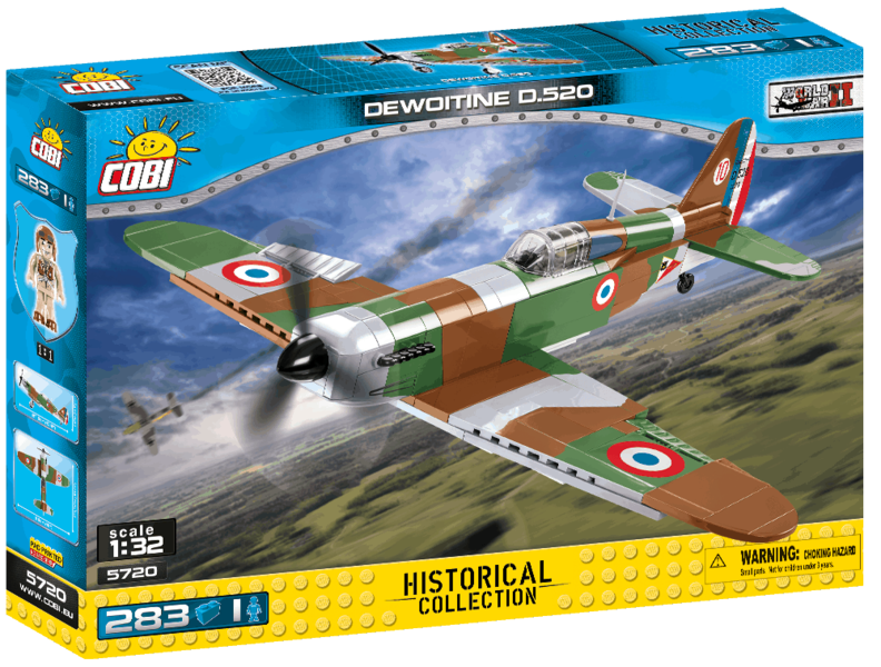 Constructor - COBI Dewoitine D.520, 283 parts