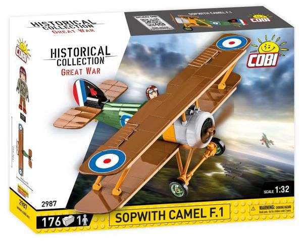 Constructor - COBI Sopwith Camel F.1, 176 pieces