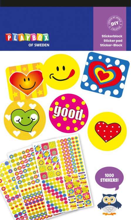Stickers 1000 pcs 245x150 mm Smile