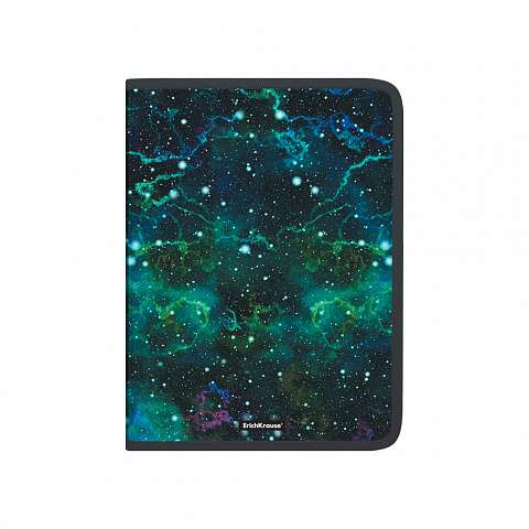 Zipper folder for notebooks made of plastic ErichKrause® Emerald Stardust, A4