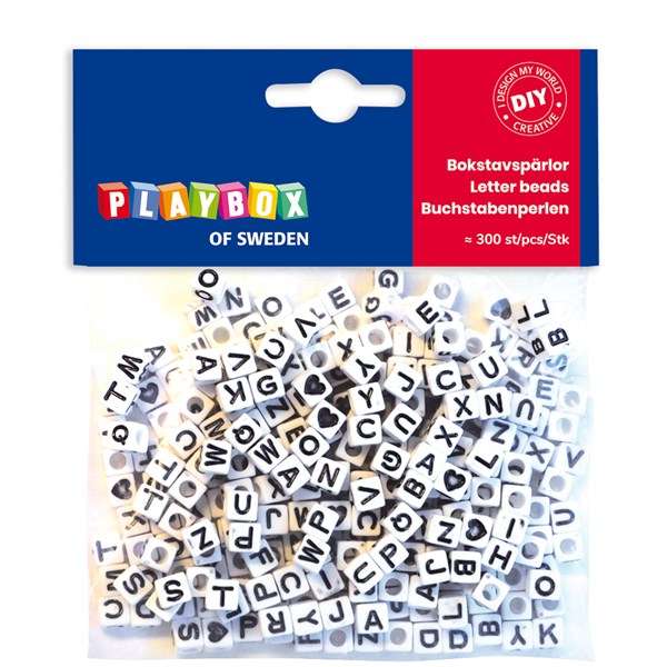 Alphabet Beads 6.5 mm 300 pcs.