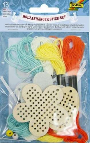 Set of Wooden Pendants FOLIA FLOVER 13 Elements