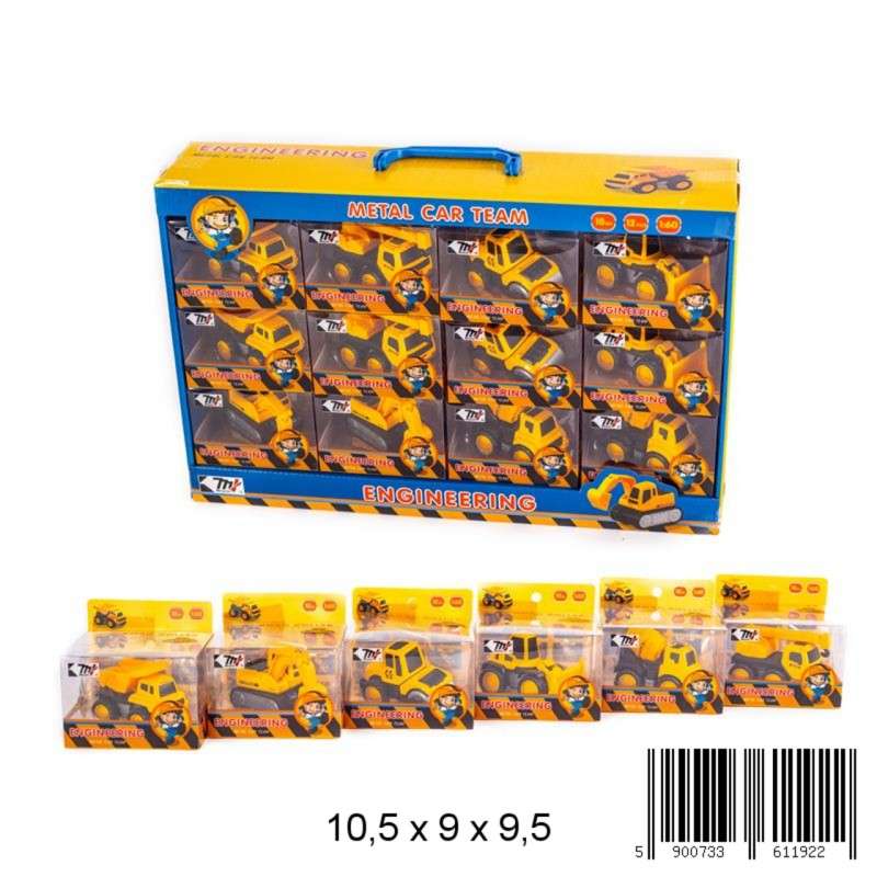 Heavy construction machines 10x9x10 cm, mix