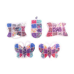 Craft Set - Glass Beads, Butterfly/Wallet, Ice Cream
