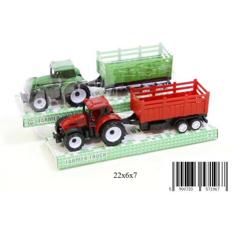 Tractor with trailer 22*6*7cm