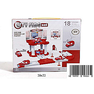 Toy Set - City Fire Car Track SET 28*22cm