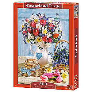 Puzzle Spring in Flower Pot 500 pcs