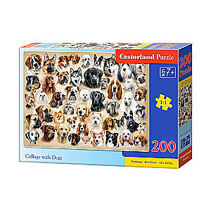 Puzzle Collage with Dogs 200 pieces