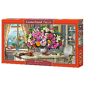 Puzzle Summer Flowers and Cup of Tea 4000 pcs.