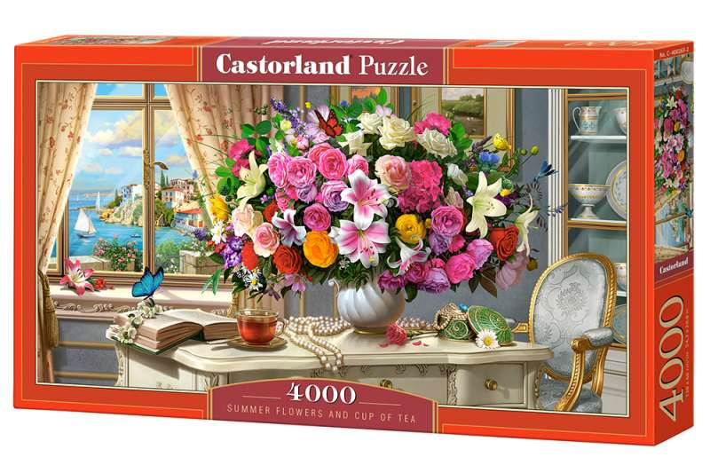 Puzzle Summer Flowers and Cup of Tea 4000 pcs.