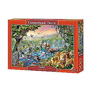500 Piece Puzzle CASTORLAND Waterfall in the Jungle