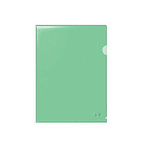 A4 Corner Folder FOROFIS L-type 0.115mm, transparent green
