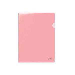Ordner Ecke A4 FOROFIS L-Typ 0,115mm, transparent rot
