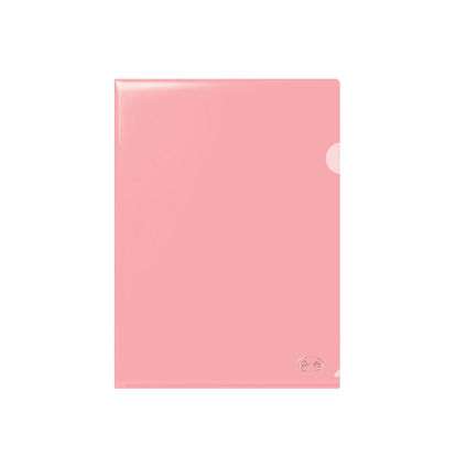 A4 Corner Folder FOROFIS L-type 0.115mm, transparent red