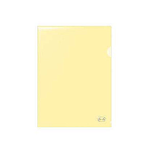 Eckmappe A4 FOROFIS L-Typ 0,115mm, transparent gelb