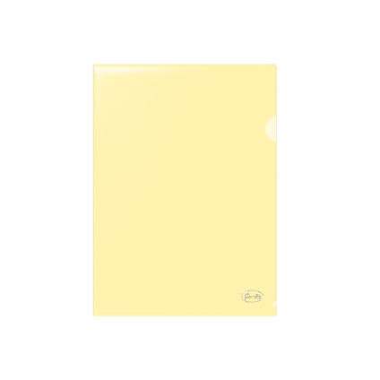 A4 Corner Folder FOROFIS L-type 0.115mm, transparent yellow