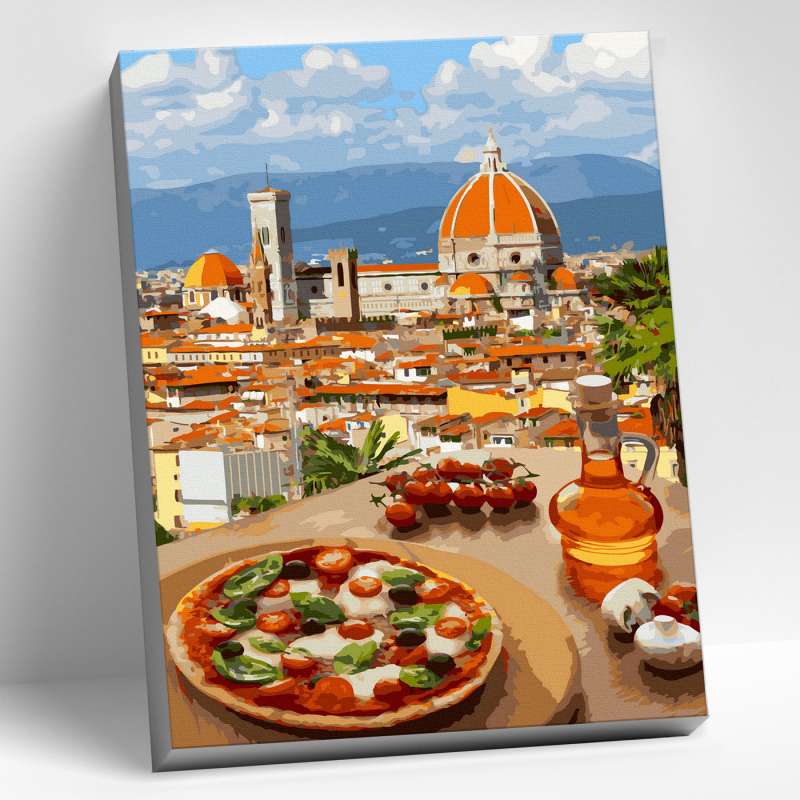 Painting by numbers 40x50 FLORENCE. VIEW OF SANTA MARIA DEL FIORE 31 colors