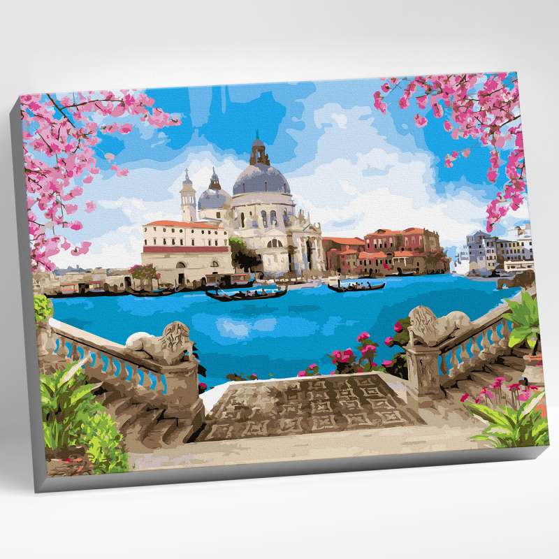 Painting by numbers 40x50 VENICE. SANTA MARIA DELLA SALUTE 30 colors