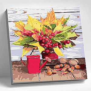 Picture by Numbers 30X30 AUTUMN BOUQUET 25 colors