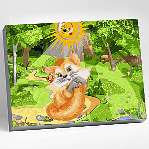 Set of a young artist 20x30 MORNING IN THE FOREST 22 colors